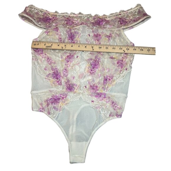 Free People Intimately Spring Soiree Printed Bodysuit Size Medium - Picture 9 of 10